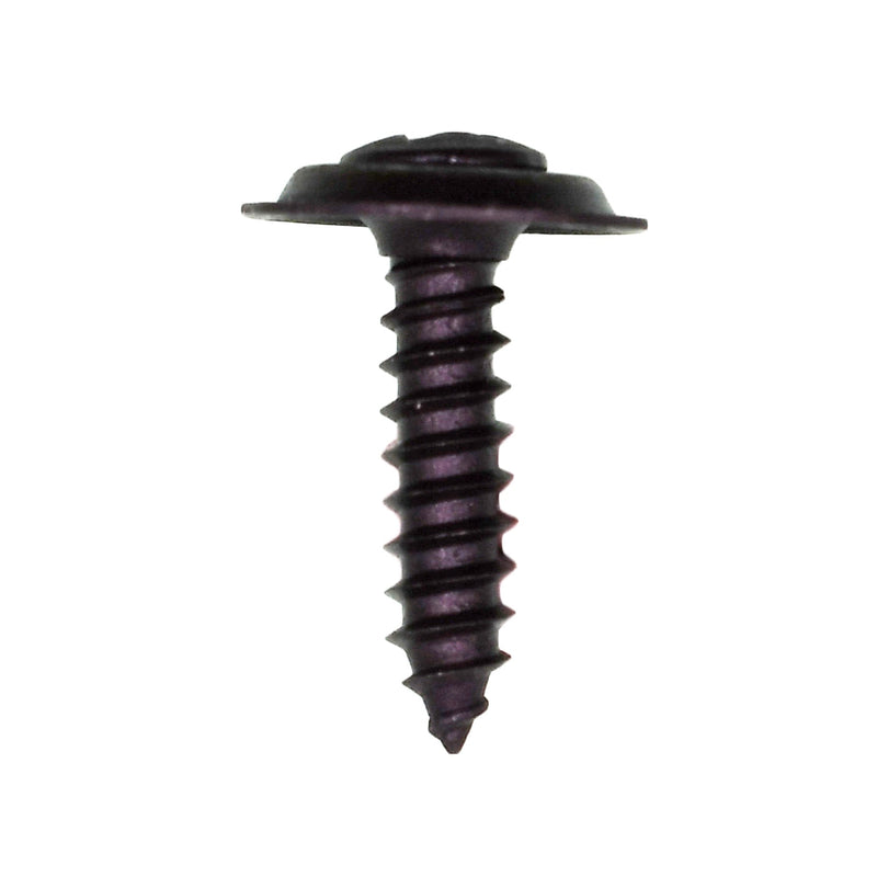 #8x3/4" Phillips Oval Head SEMS Tapping Screw, Type A/AB, Black Phosphate