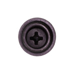 #8x3/4" Phillips Oval Head SEMS Tapping Screw, Type A/AB, Black Phosphate