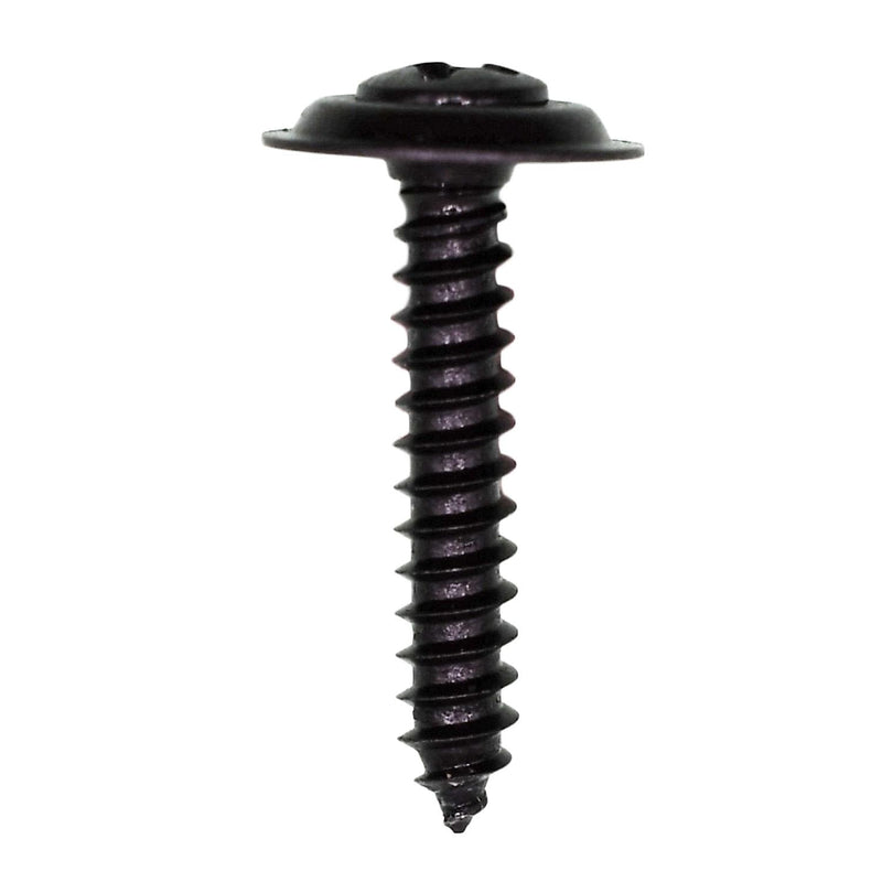 #8x1" Phillips Oval Head SEMS Tapping Screw, Type A/AB, Black Phosphate