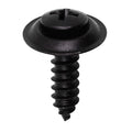 #10x3/4" Phillips Oval Head SEMS Tapping Screw, Type A/AB, Black Phosphate