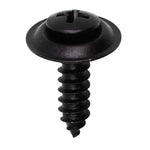 #10x3/4" Phillips Oval Head SEMS Tapping Screw, Type A/AB, Black Phosphate