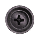 #10x1" Phillips Oval Head SEMS Tapping Screw, Type A/AB, Black Phosphate
