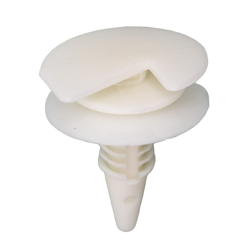 5/16"x3/4" White Nylon Door Trim Panel Retainer, 7/8" Head