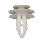 11/32"x9/16" White Nylon Interior Trim Panel Retainer, 3/4" Head