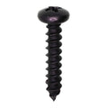#10x1" Phillips Pan Head Tapping Screw, Type A/AB, Black Oxide
