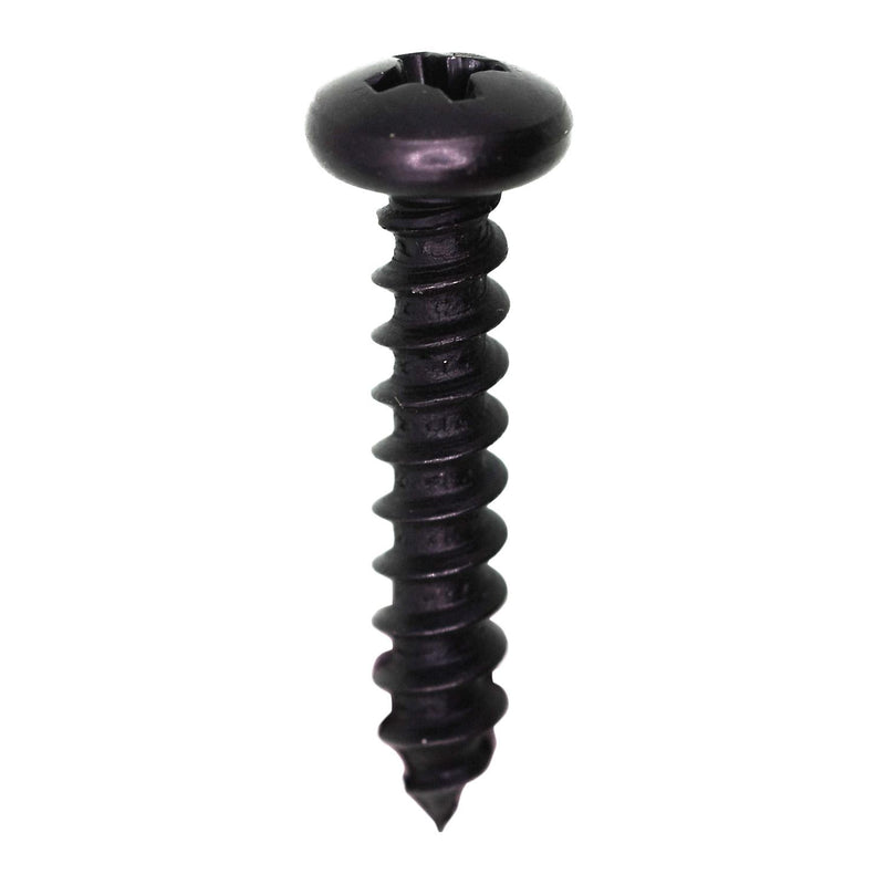 #10x1" Phillips Pan Head Tapping Screw, Type A/AB, Black Oxide