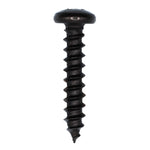 #10x1" Phillips Pan Head Tapping Screw, Type A/AB, Black Oxide