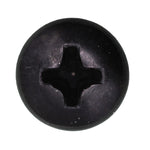 #10x1" Phillips Pan Head Tapping Screw, Type A/AB, Black Oxide