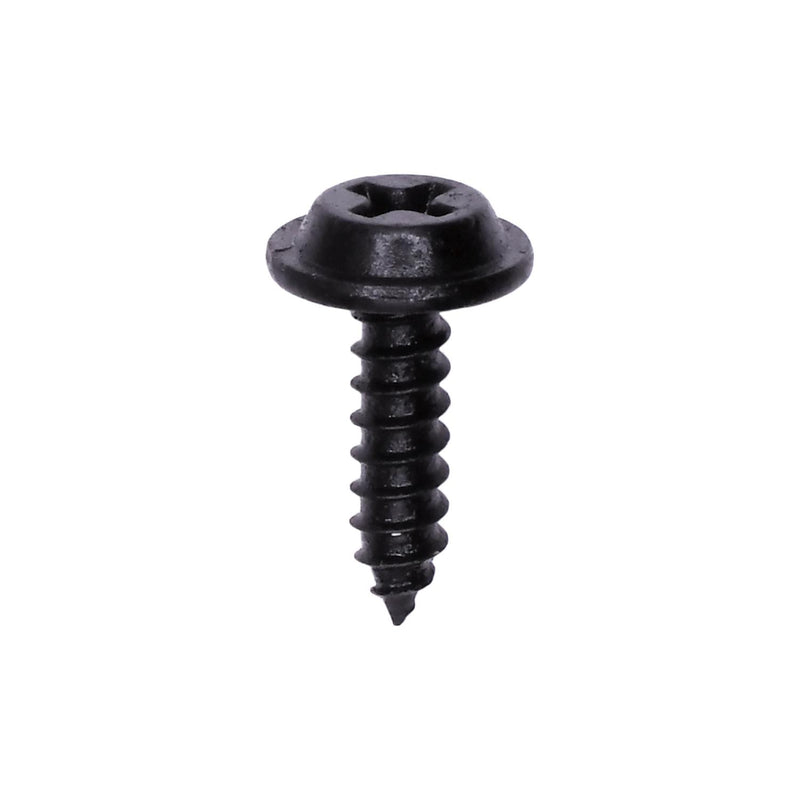 #8x1/2" Phillips Truss Head Flat Washer Tapping Screw, Type A/AB, Black E-Coat