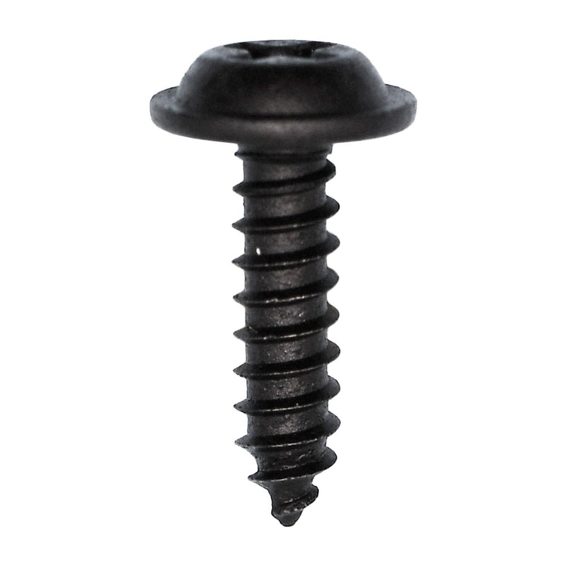 #8x5/8" Phillips Truss Head Flat Washer Tapping Screw, Type A/AB, Black E-Coat