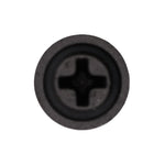 #8x5/8" Phillips Truss Head Flat Washer Tapping Screw, Type A/AB, Black E-Coat