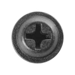 #8x3/4" Phillips Truss Head Flat Washer Tapping Screw, Type A/AB, Black E-Coat