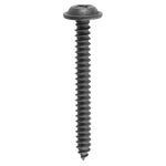 #8x1-1/2" Phillips Truss Head Flat Washer Tapping Screw, Type A/AB, Black E-Coat