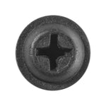#8x1-1/2" Phillips Truss Head Flat Washer Tapping Screw, Type A/AB, Black E-Coat