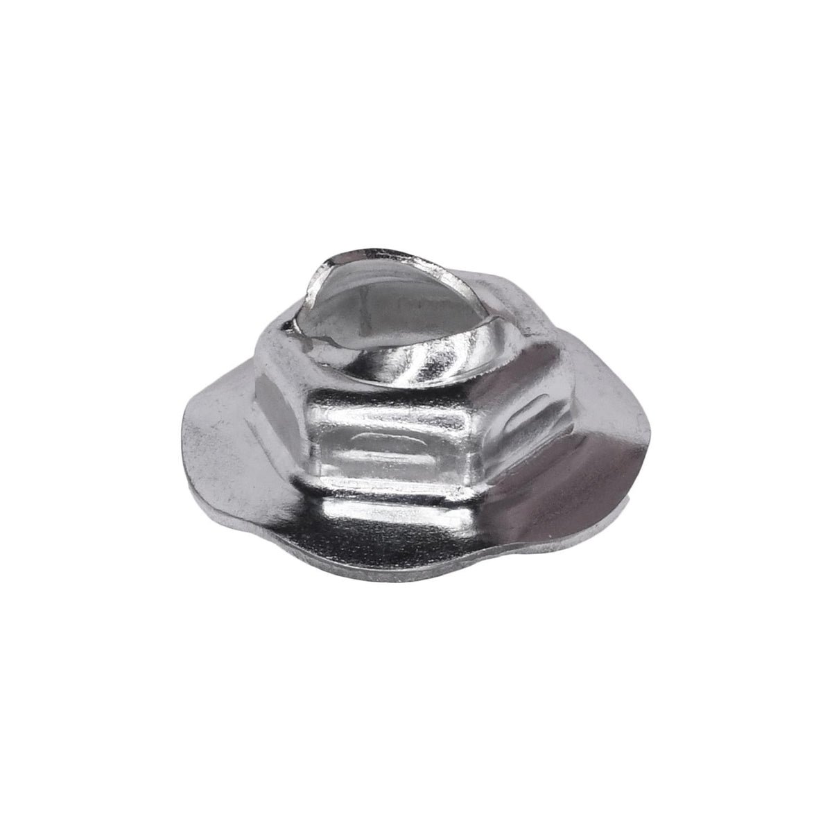 6.3mm Stud Thread Cutting Nut, 11mm Wrench, 18mm Washer, Zinc