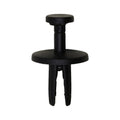 1/4"x9/16" Black Fender Mud Skirt Push-Type Retainer, 11/16" Head