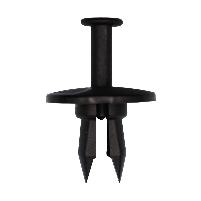 1/2"x3/4" Black Push-Type Retainer, 1" Head