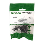 1/2"x3/4" Black Push-Type Retainer, 1" Head