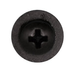 #8x3/4" Phillips Pan Head SEMS Tapping Screw, Type A/AB, 1/2" Washer, Black Phosphate