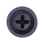 #10x3/4" Phillips Truss Head Flat Washer Tapping Screw, Type A/AB, Black E-Coat