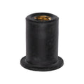 #10-32 Neoprene Rubber Nut, 0.518" Shank Length, 0.554" Overall Length, 0.377" Shank Diameter