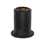 #10-32 Neoprene Rubber Nut, 0.518" Shank Length, 0.554" Overall Length, 0.377" Shank Diameter