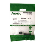 #10-32 Neoprene Rubber Nut, 0.518" Shank Length, 0.554" Overall Length, 0.377" Shank Diameter
