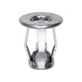 1/4"-20 Expansion Nuts, .000" - 0.197" Grip, 0.630" Head, Zinc, 0.472" Hole Diam, 0.492" Diameter, 1010 Steel