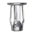 1/4"-20 Expansion Nuts, 0.197" - 0.394" Grip, 0.630" Head, Zinc, 0.472" Hole Diam, 0.492" Diameter, 1010 Steel