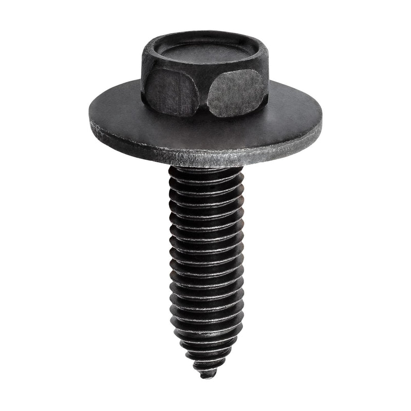 M8-1.25x30mm Hex Head SEMS Screw, Type CA, 24mm Washer, Phosphate