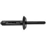 1/4"x2-3/16" Black Nylon Rivet, 5/32" - 13/32" Grip Range