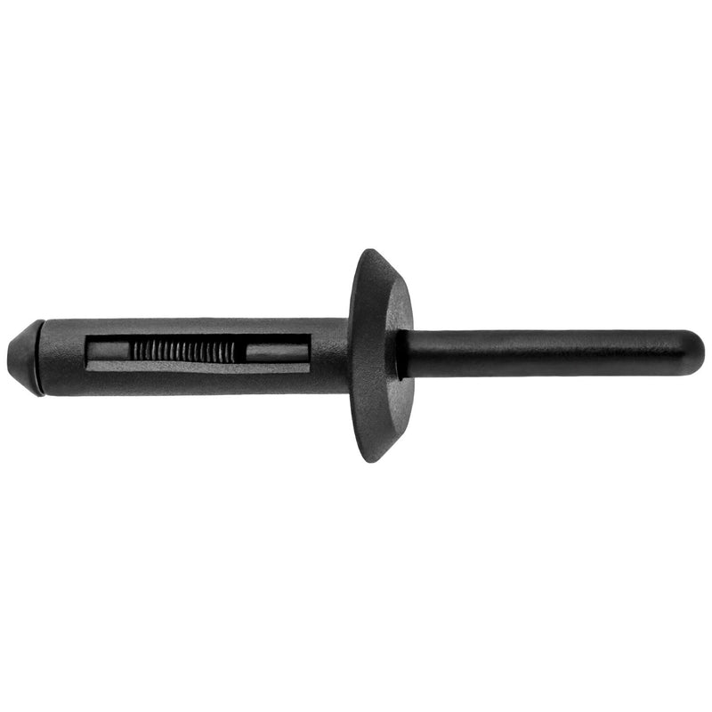 1/4"x2-3/16" Black Nylon Rivet, 5/32" - 13/32" Grip Range