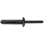 1/4"x2-3/16" Black Nylon Expansion Rivet, 5/32" - 13/32" Grip Range