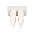 8mmx9mm White Nylon Nut, #10, Natural