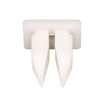 8mmx9mm White Nylon Nut, #10, Natural