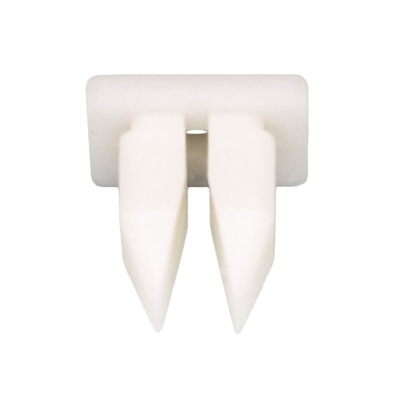8mmx9mm White Nylon Nut, #10, Natural