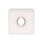 8mmx9mm White Nylon Nut, #10, Natural