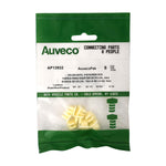 8mmx9mm White Nylon Nut, #10, Natural