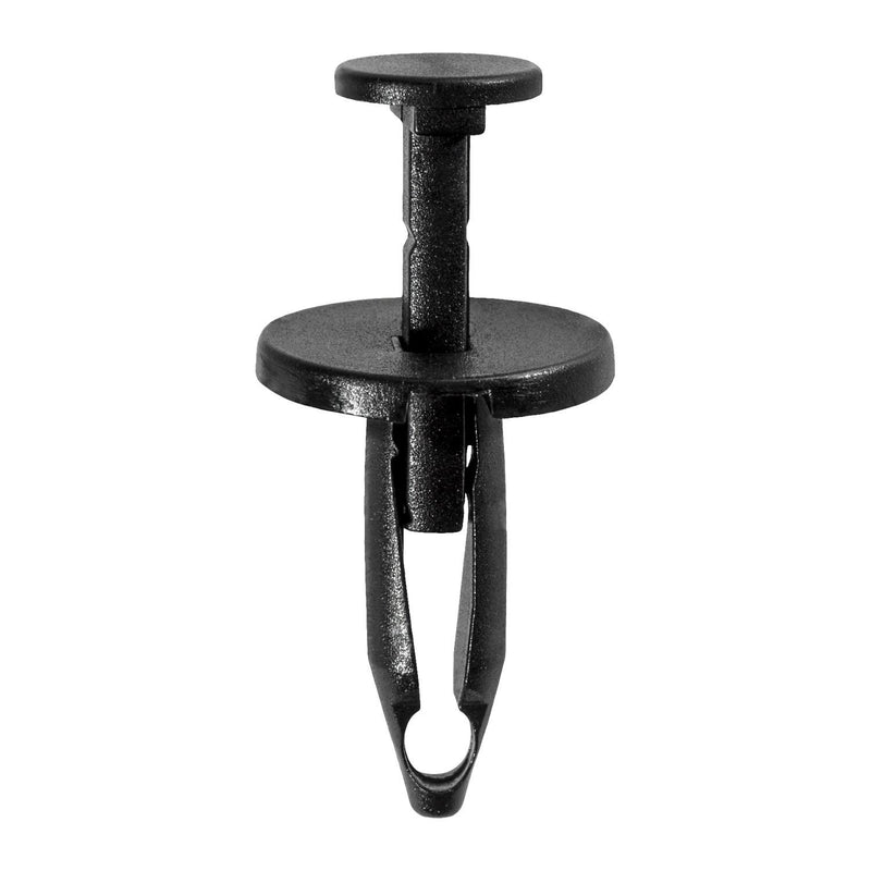 1/4"x7/8" Black Push-Type Retainer, 11/16" Head