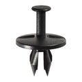 3/8"x23/32" Black Fascia Push-Type Retainer, 1" Head