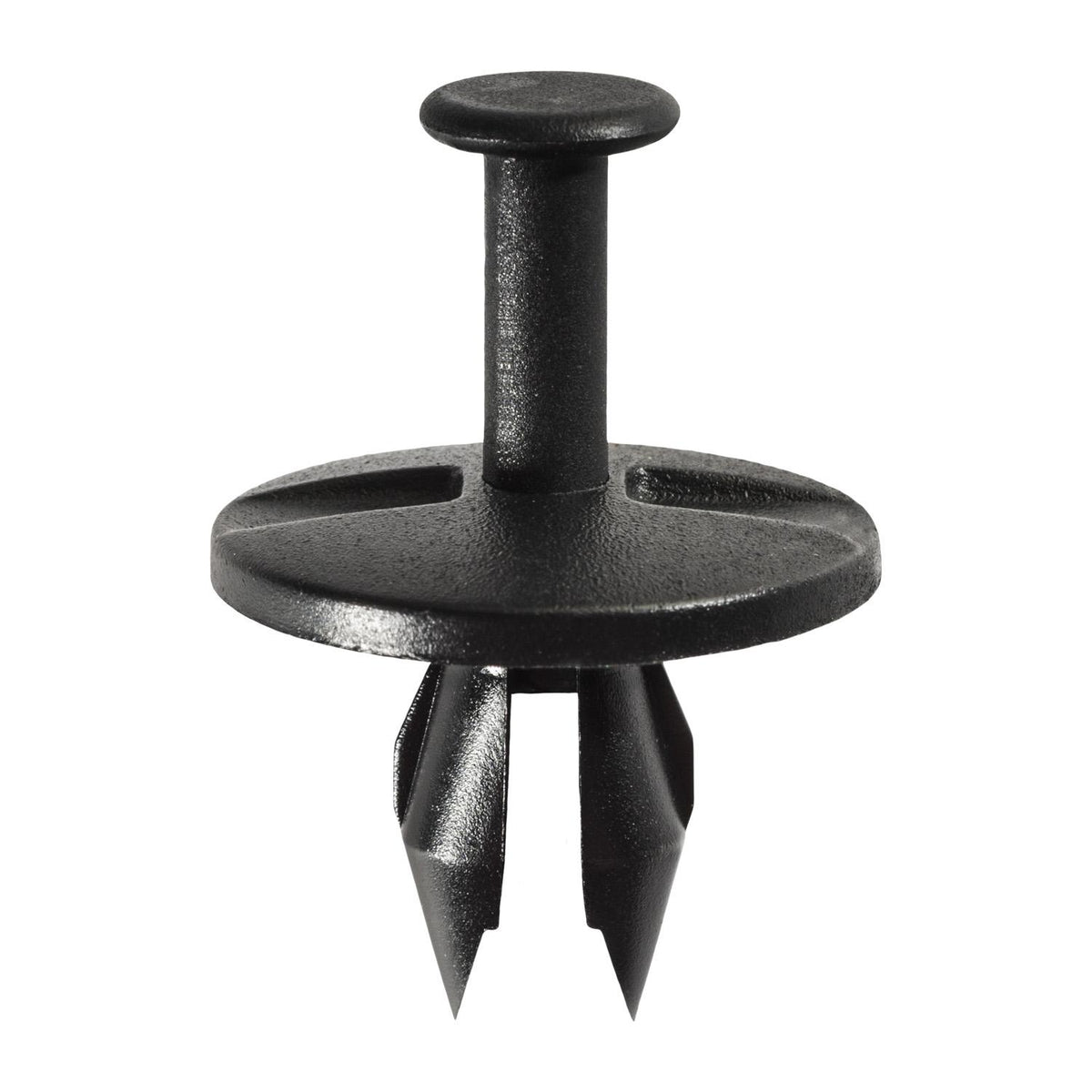 3/8"x23/32" Black Fascia Push-Type Retainer, 1" Head