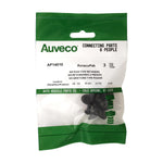 3/8"x23/32" Black Fascia Push-Type Retainer, 1" Head