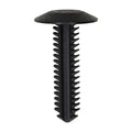 5/16"x1-1/4" Black Nylon Pillar Cover Retainer, 3/4" Head