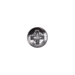 #8x1-1/4" Phillips Oval Head Tapping Screw, Type A/AB, Chrome, #6