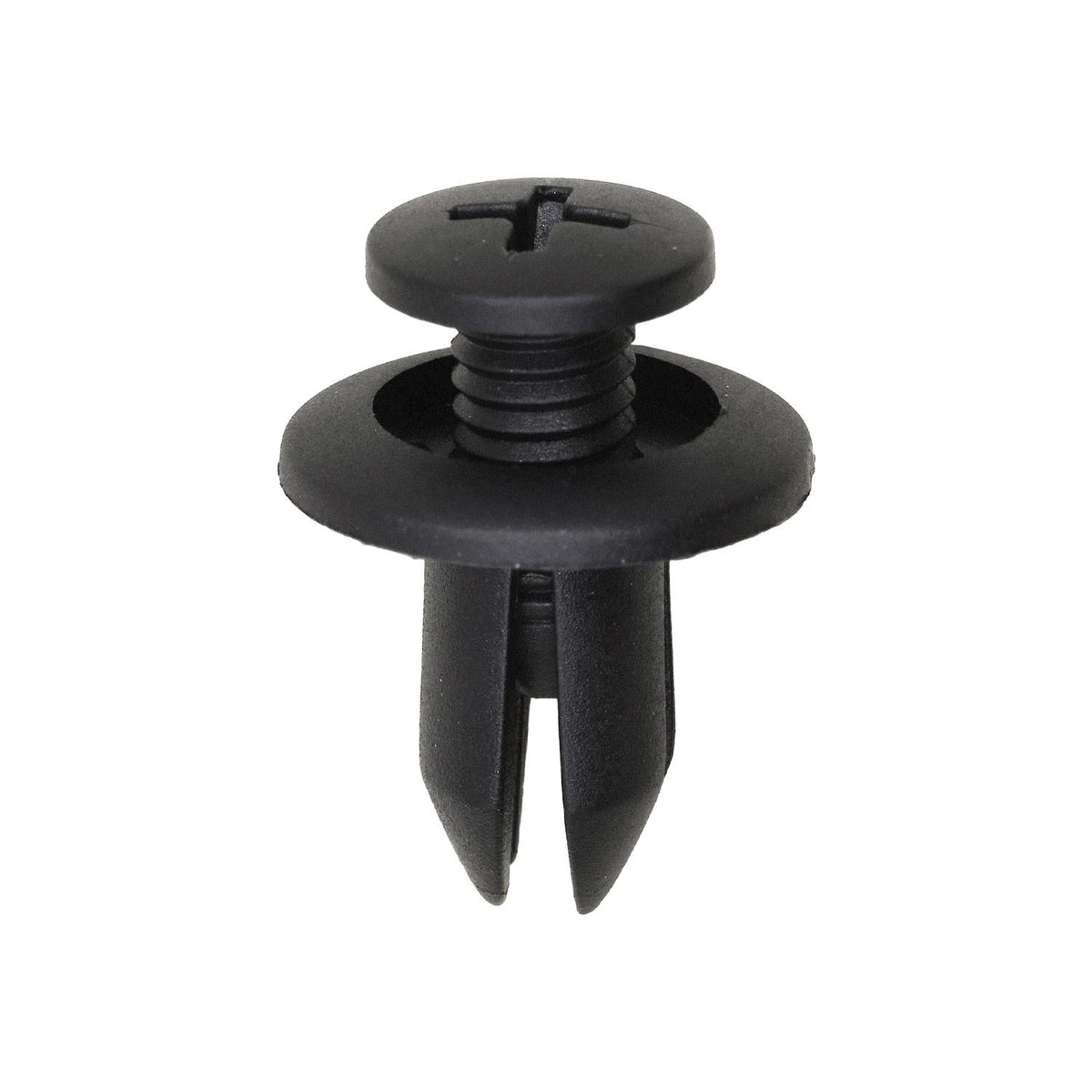 7mmx12mm Black Push-Type Retainer, 15mm Head