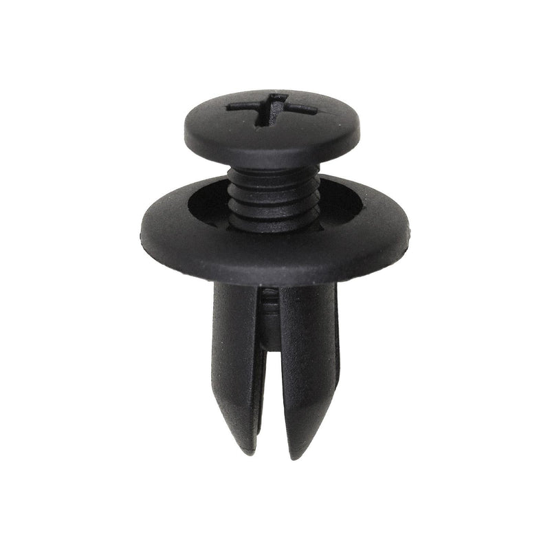 7mmx12mm Black Push-Type Retainer, 15mm Head