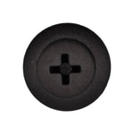 7mmx12mm Black Push-Type Retainer, 15mm Head