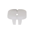 8mmx8.5mm White Nylon Nut, 17mm, Natural