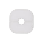 8mmx8.5mm White Nylon Nut, 17mm, Natural