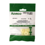 8mmx8.5mm White Nylon Nut, 17mm, Natural